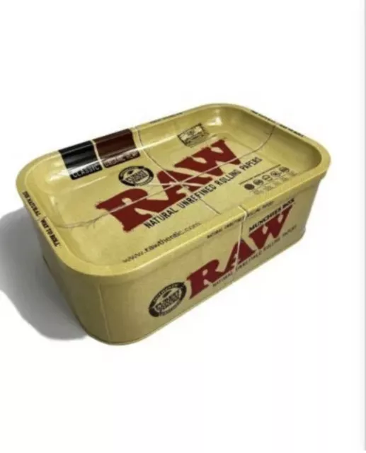 raw metal munchies storage box LARGE+raw three tree torch grinder rechargeable 3