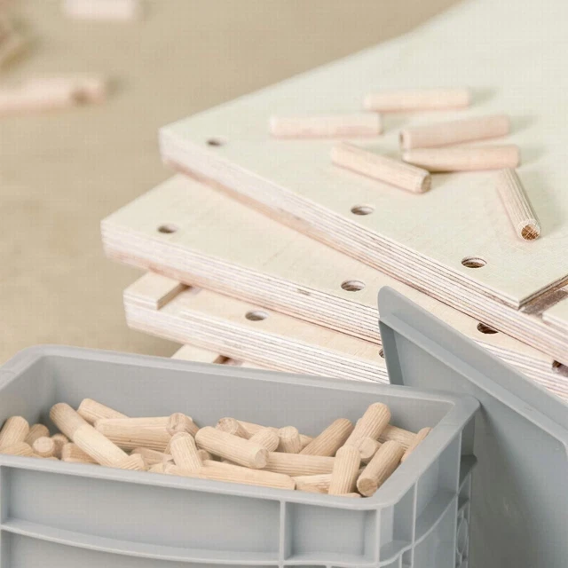 Wooden Dowels in Multiple Sizes for DIY Woodworking and Furniture Repair