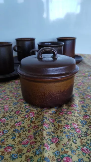 Arabia Finland Ruska Lidded Sugar Bowl