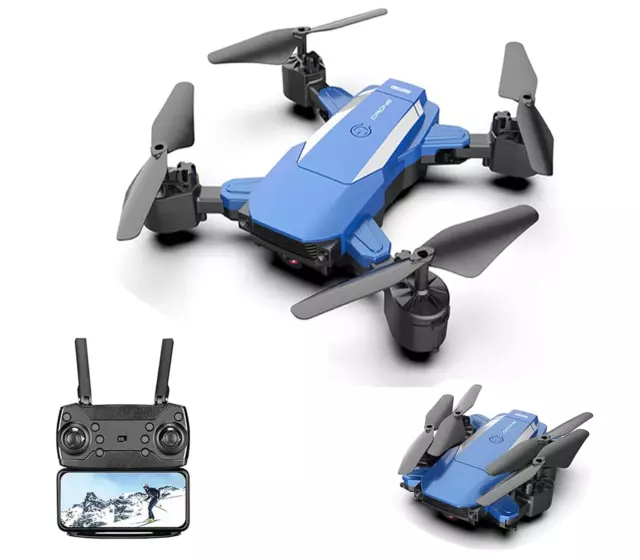 Drone Quadcopter Pliable Avec Appareil Photo Télécommande LED Wifi Smartphone