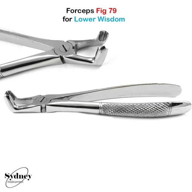 DENTAL WISDOM TOOTH Extracting Forceps For Lower Third Molar Fig.79 £16