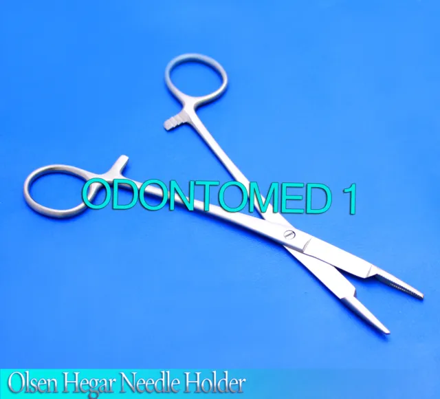 6 Olsen Hegar Hemostat Scissors Needle Holder 6.5" Ser