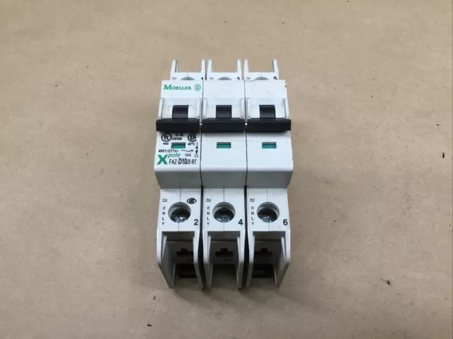 FAZ-D10/3-RT Eaton Moeller 10A Circuit Breaker  #1001I46*AD