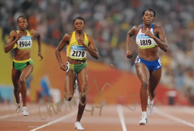 Christine Ohuruogu Hand Signed 12X8 Photo Olympics Autograph London 2012 1