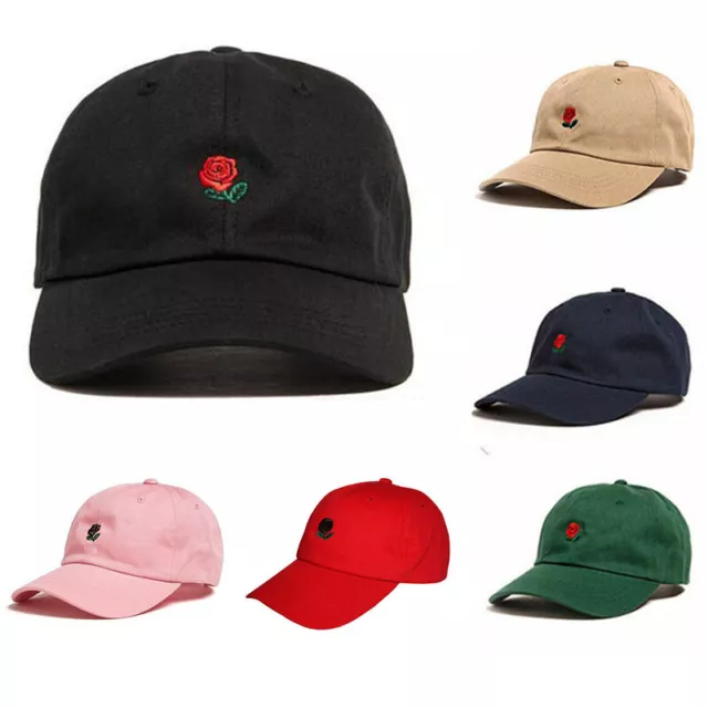 Dad Hat Flower Rose Embroidered Snapback Baseball Cap Visor Hat New The Hundreds