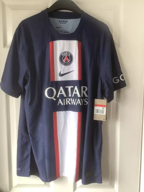 BNWT PSG FC 2021/22 Nike Drifit-Adv Authentic Home Shirt Large Messi 30