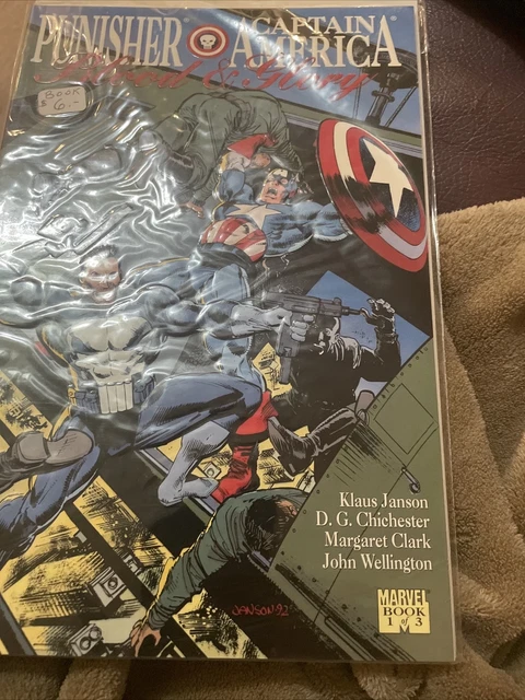 Blood And Glory Punisher Captain America # 1 Fine+ Marvel Comics 1992