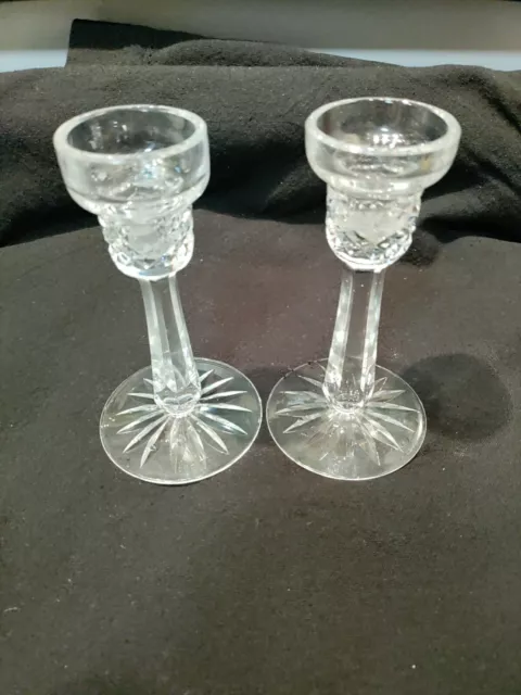 Waterford Crystal Candle Holders Set Of 2