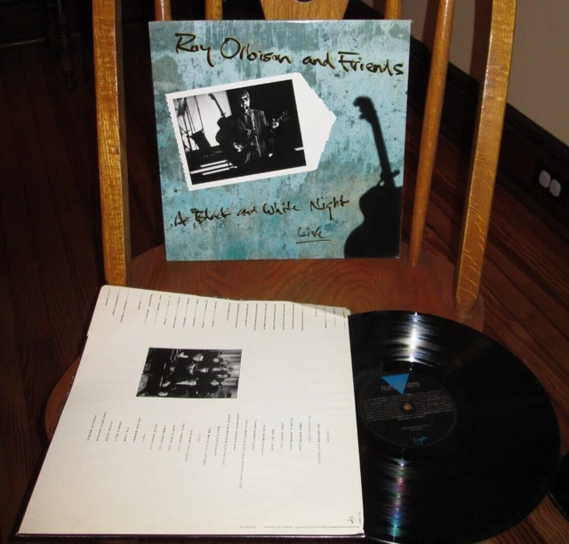 Roy Orbison A Black & White Night Live Lp Nm Virgin Vinyl Springsteen Tom Waits