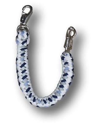 Multi-colored Heavy Duty Braided Trailer Tie w/ Panic Snap Horse Tack