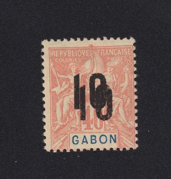 ❤️❤️ Timbre du Gabon colonie, N° 72a, 10 sur 40 c Groupe gomme charnière ❤️❤️❤️