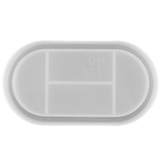 Round Oval Flat Dish Silicone Mold for Resin DIY Jewelry Making Epoxy Resin U3F1
