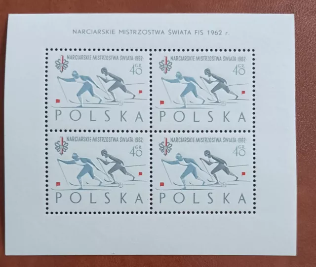 Briefmarken Polen *1962* Block 31 (FI) *Postfrisch* II. Narciarskie Mistrzostwa