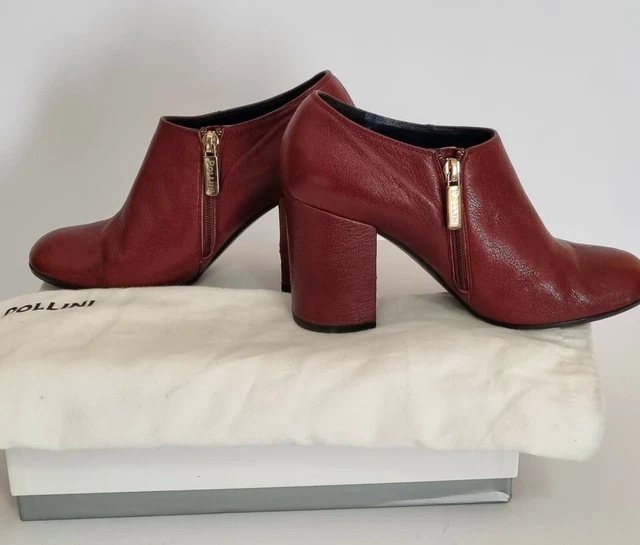 PRESTIGIOSI STIVALETTI TRONCHETTI CINTI n. 40 IN VERA PELLE MAI