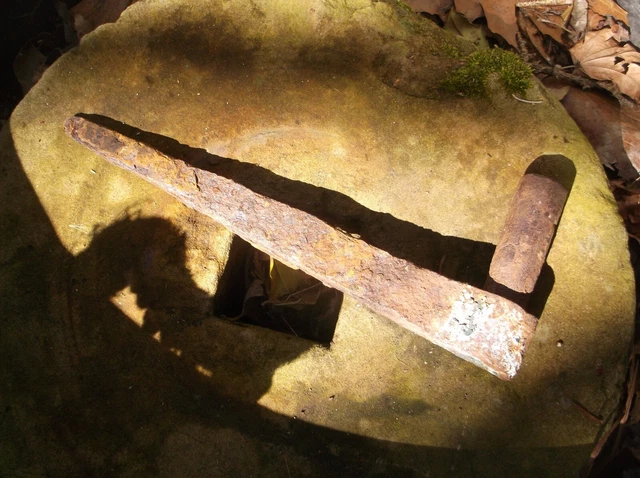 Antique Hand Forged Iron Barn Door Hinge Pintle
