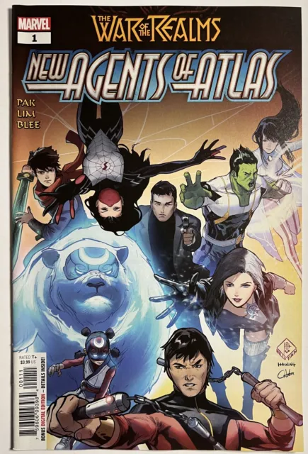 War of the Realms New Agents of Atlas 1 NM 1st Aero Luna Snow Wave 2019