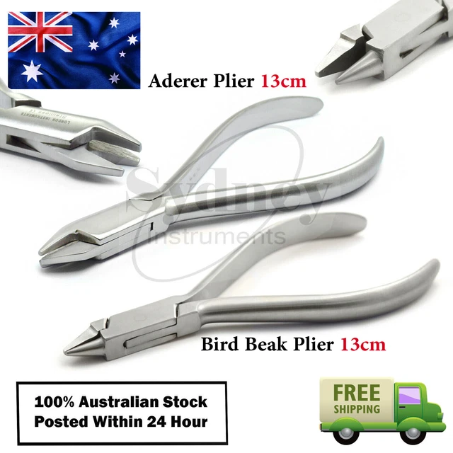 TK PLUS Pack Of 10 Dental Orthodontic Bird Beak Pliers – Wire Bending, Forming, CE