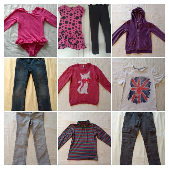 Girls 6-7 years build your own clothes bundle: t-shirts, jeans, jumpers, pjs etc