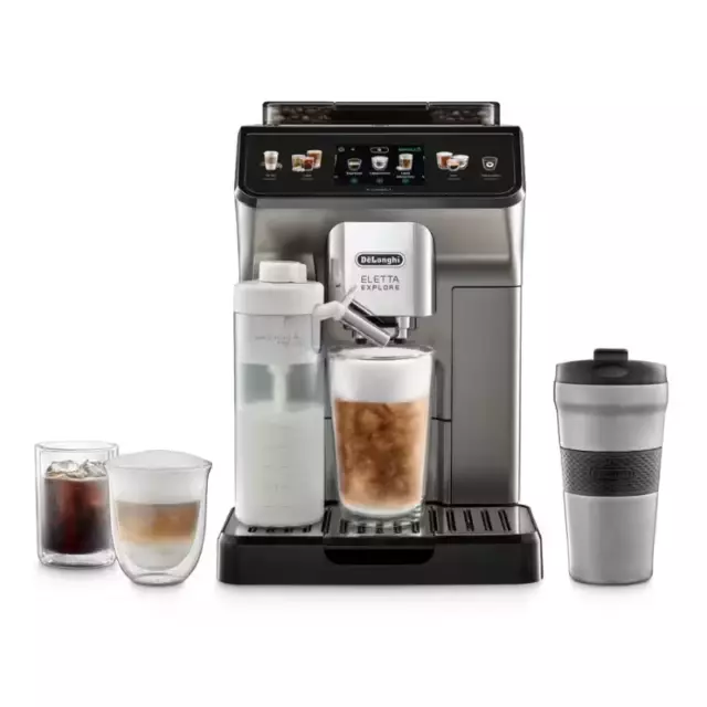 De'Longhi Eletta Explore Titanium Coffee Machine