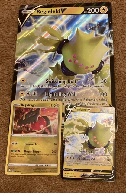 Regieleki V SWSH Promos SWSH280 JUMBO und Regidrago Crown Zenith - Pokemon Sammelalbum