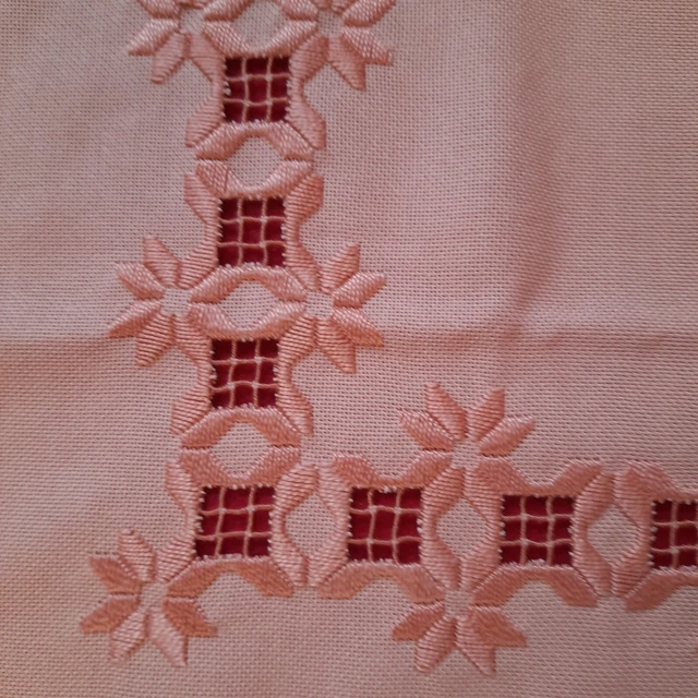 decke hardanger handarbeit