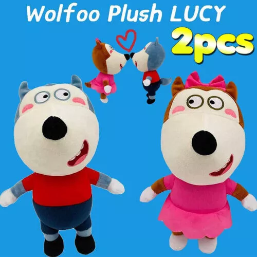 30cm anime wolfoo family plush toys