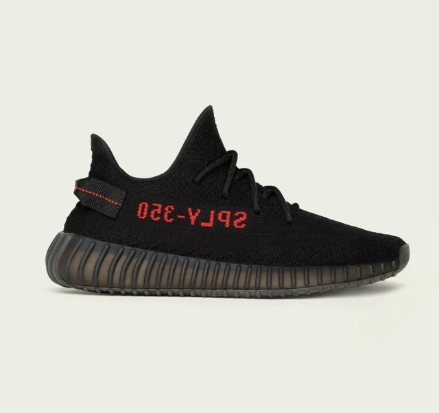 Adidas Originals x Kanye West - Yeezy Boost 350 V2 - Size: UK 7.5 Black/Red BRED