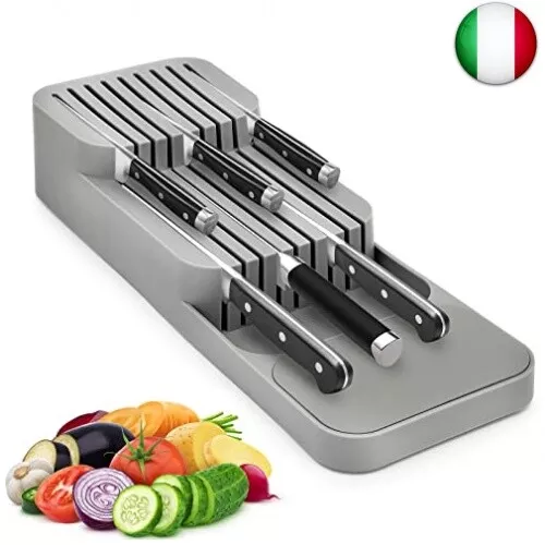 Yuragim Porta Coltelli da Cassetto, Ceppo Coltelli da Cucina, Portacoltelli da