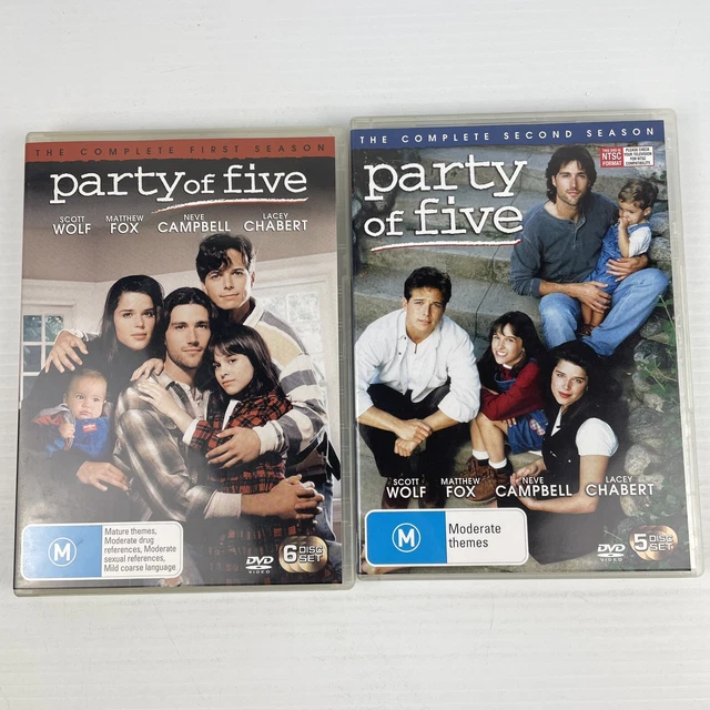 PARTY OF FIVE DVD Season 1-2 1 2 Matthew Fox Neve Campbell Scott Wolf ...