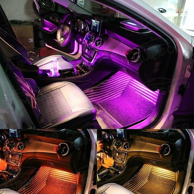Parts Accessories RGB LED Lights Car Interior Floor Decor Atmosphere Strip Lamp