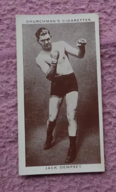 Churchman - Boxing Personalities #12 Jack Dempsey  Vg