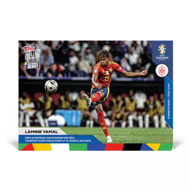 CARTE LAMINE YAMAL UEFA Euro Championship Record EURO 2024 TOPPS