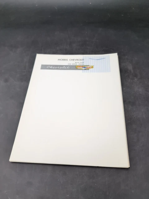 Chevrolet Dealership Blank Letter Forms Original Vintage