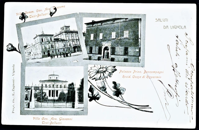 Emilia Romagna - Modena - Vignola - Vedutine - F.p. Viaggiata - 1905.