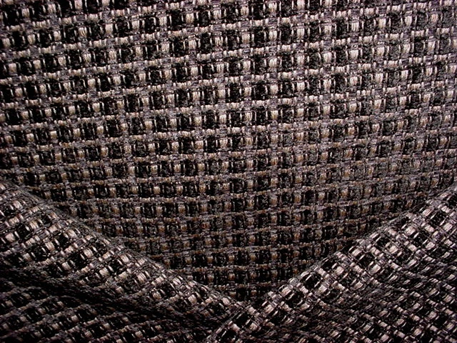 10-7/8Y Kravet Lee Jofa Charcoal Chenille Basketweave Upholstery Fabric