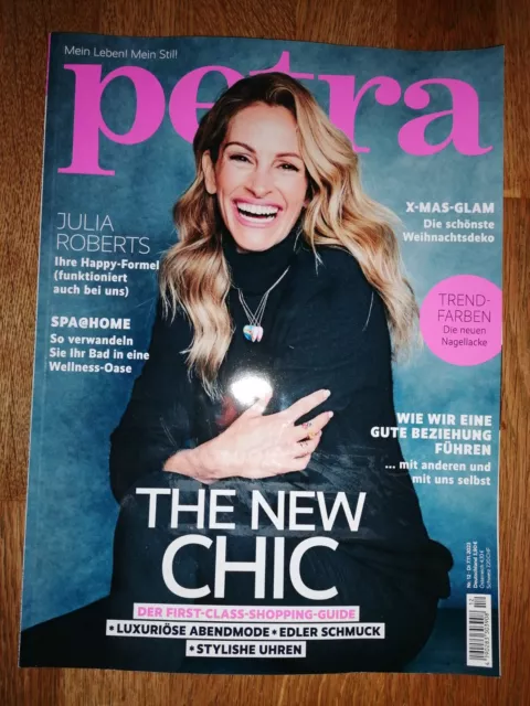 Petra Magazin Ausgabe Nr. 12 vom 7.11.2023 - Cover Julia Roberts - Mode Beauty