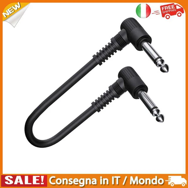 IT 6.35 Electric Guitar Effect Pedal Cable 15cm Guitar Amplifier Patch Cord