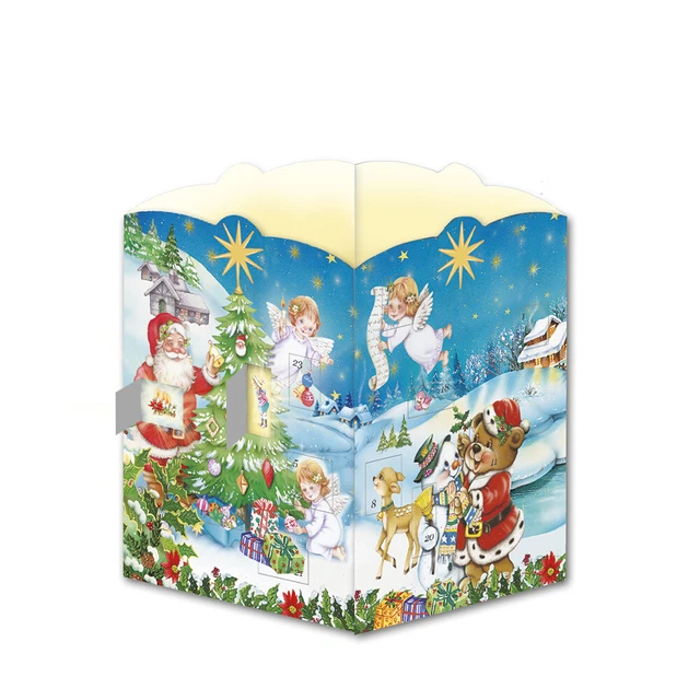 Trötsch Postkarte zum Aufstellen Windlicht-Adventskalender Nostalgisch Stück