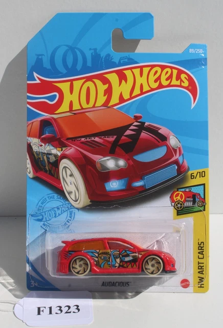 HOT WHEELS HW Art Cars Red Audacious 6/10 FNQHotwheels F1323