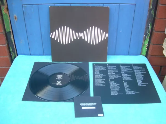 Arctic Monkeys AM Vinyl LP 2013 With Loose Insert, G/F Sleeve Tested Very Good