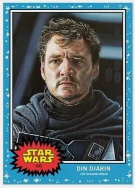 🔥DIN DJARIN Pedro Pascal MANDALORIAN🔥Topps STAR WARS Living Set 400 LAST OF US