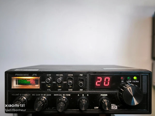 Radio CB President JFK – Révisée – 120 Canaux – ANL – Portée 1000