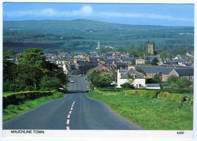 1980s Hail Caledonia Postcard Mauchline Town from Sorn Road Ayrshire Unposted