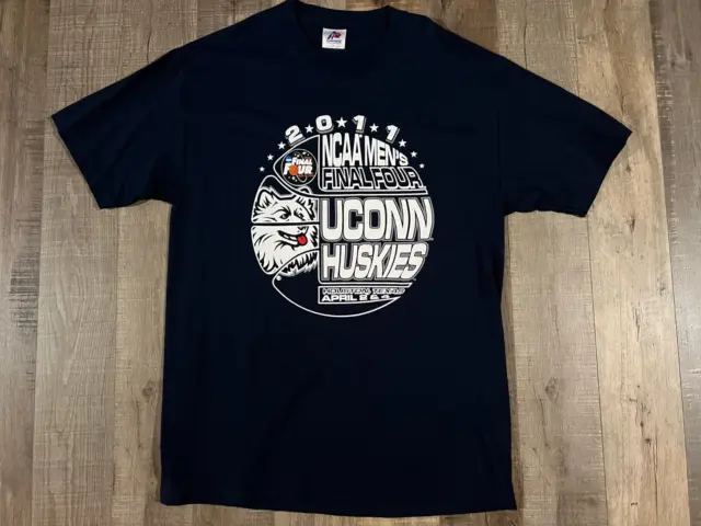 2011 UConn Huskies Final Four Shirt SIZE LARGE DOUBLE SIDED