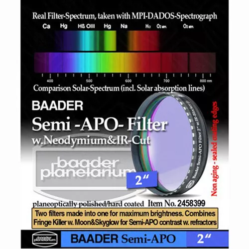 Baader Planetarium 2" Filtro Semi-APO # FSAPO-2 2458399