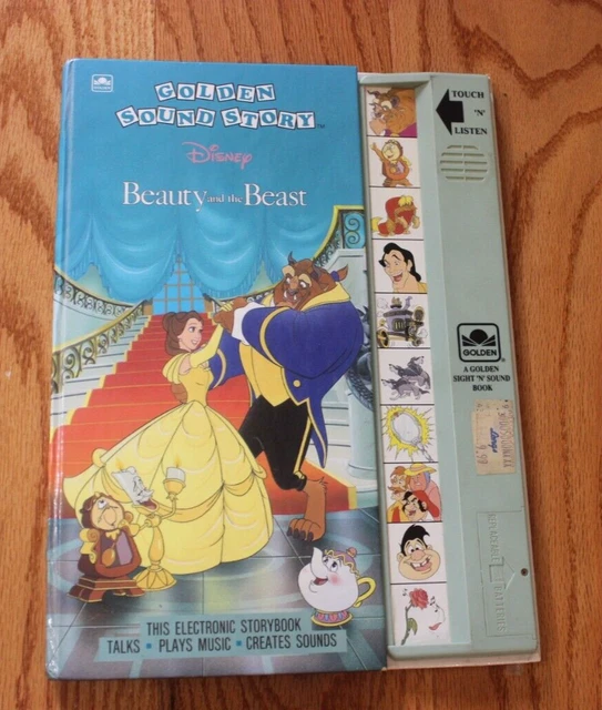 DISNEY BEAUTY AND the Beast Golden Sound Story Book WORKS Vintage 1992