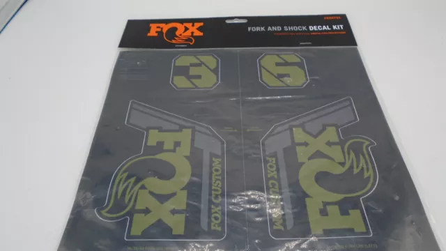Fox Racing Shox Fork & Shock Decal Kit Olive Drab, One Size