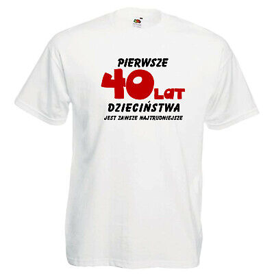 40 LAT Polonia koszulka smieszna POLACCO T-Shirt Divertente POLSKA prezent 40 urodziny