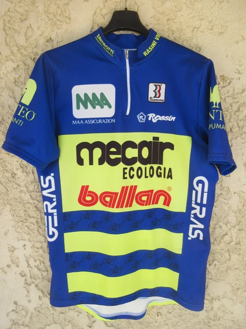 Maillot Cycliste Biemme BALLAN Vintage 1998 - Taille XXL - Gris - Occasion