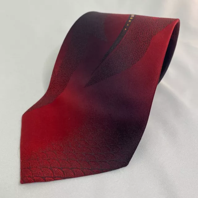 Wembley Vintage Necktie (1930-1950's) Red Art Deco Neck Tie